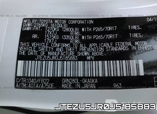 JTEZU5JR0J5185883 фото 10