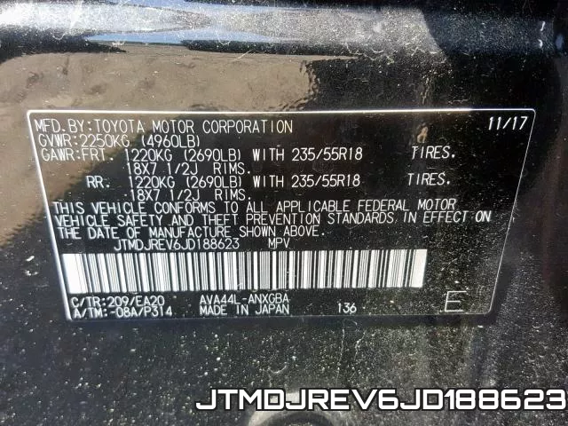 JTMDJREV6JD188623 фото 2
