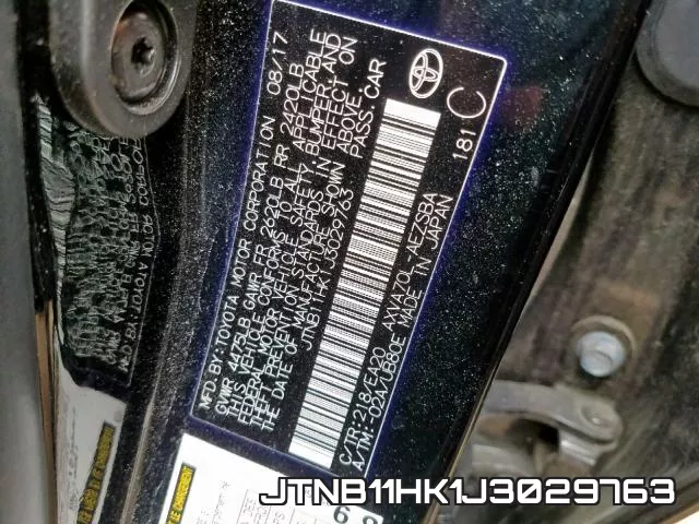 JTNB11HK1J3029763 фото 2