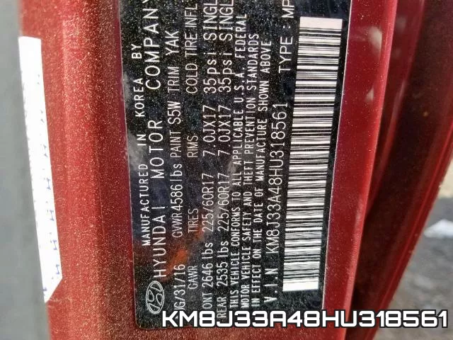 KM8J33A48HU318561 фото 2