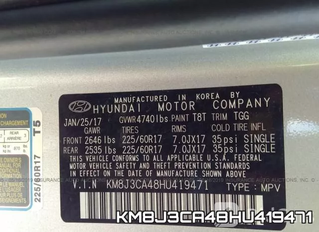 KM8J3CA48HU419471 фото 10