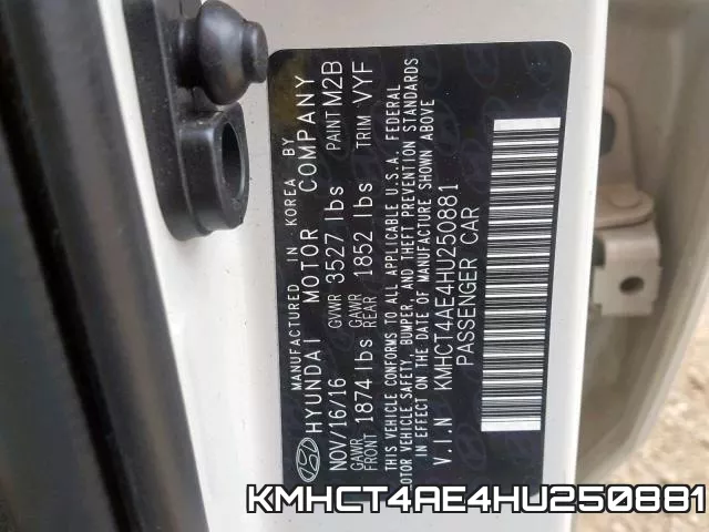 KMHCT4AE4HU250881 фото 2