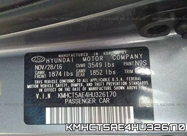 KMHCT5AE4HU326170 фото 10