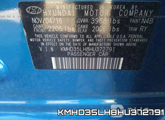 KMHD35LH8HU372791 фото 10