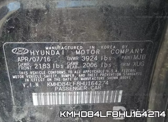 KMHD84LF8HU164274 фото 10