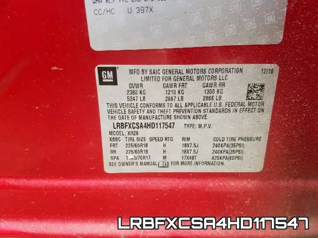 LRBFXCSA4HD117547 фото 2