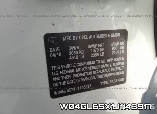 W04GL6SX1J1146917 фото 10