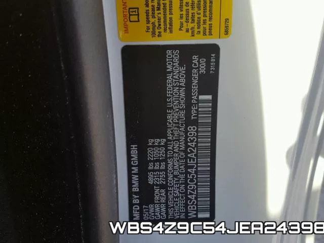 WBS4Z9C54JEA24398 фото 2