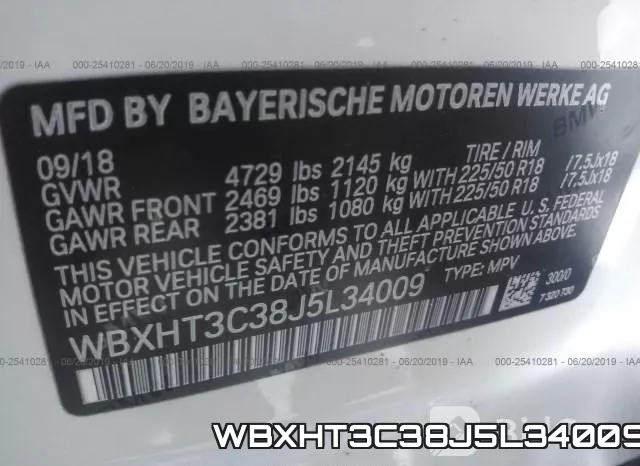 WBXHT3C38J5L34009 фото 10