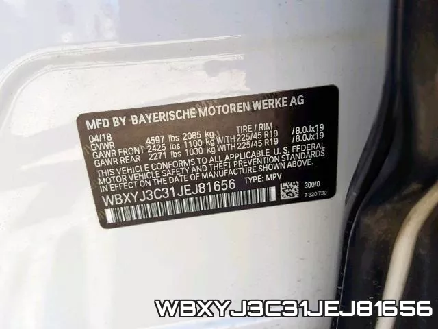 WBXYJ3C31JEJ81656 фото 2