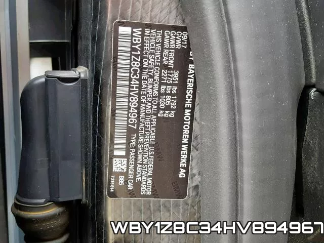 WBY1Z8C34HV894967 фото 2