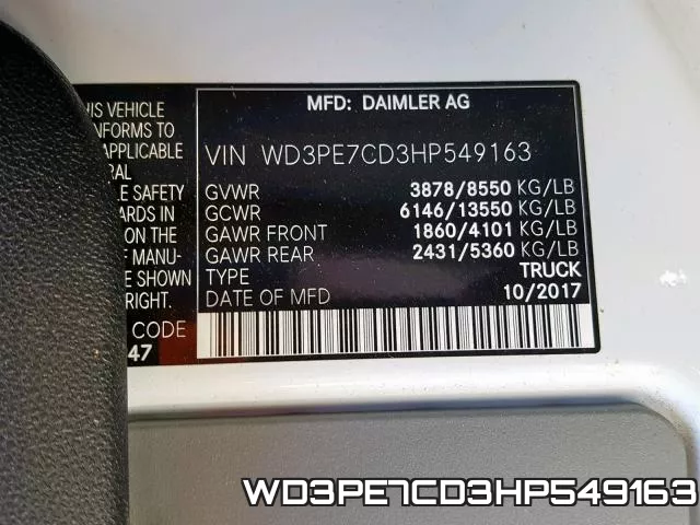 WD3PE7CD3HP549163 фото 2