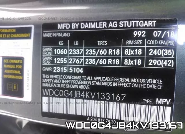 WDC0G4JB4KV133167 фото 10