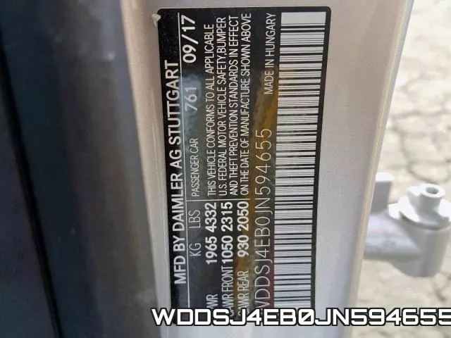 WDDSJ4EB0JN594655 фото 2