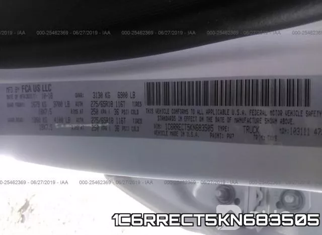 1C6RRECT5KN683505 фото 10
