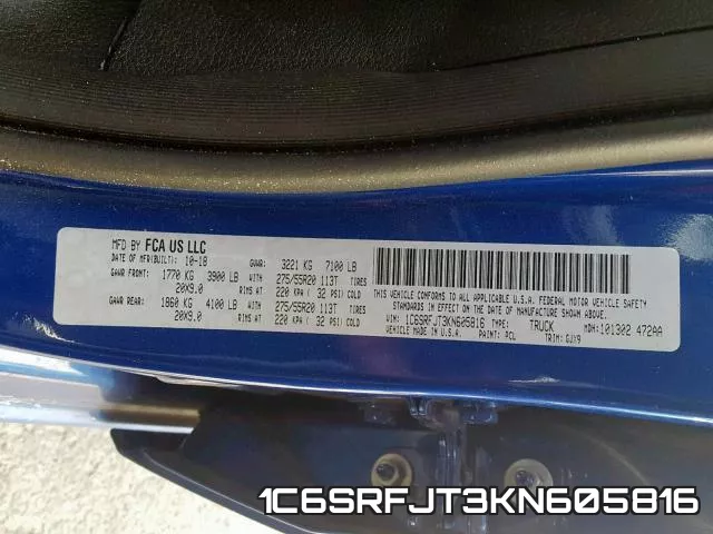 1C6SRFJT3KN605816 фото 2