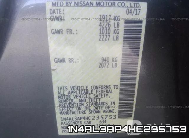 1N4AL3AP4HC235753 фото 10