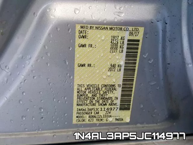 1N4AL3AP5JC114977 фото 2