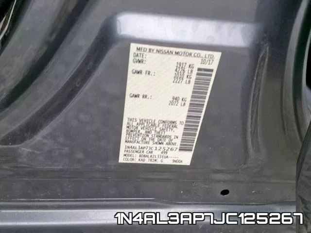 1N4AL3AP7JC125267 фото 2