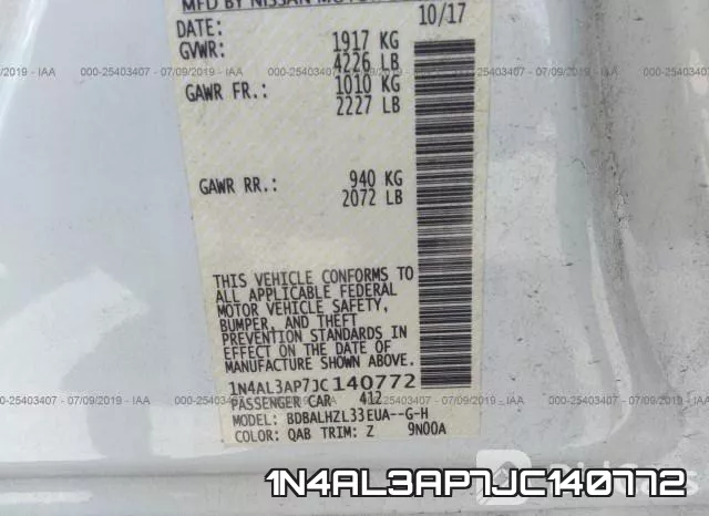 1N4AL3AP7JC140772 фото 10
