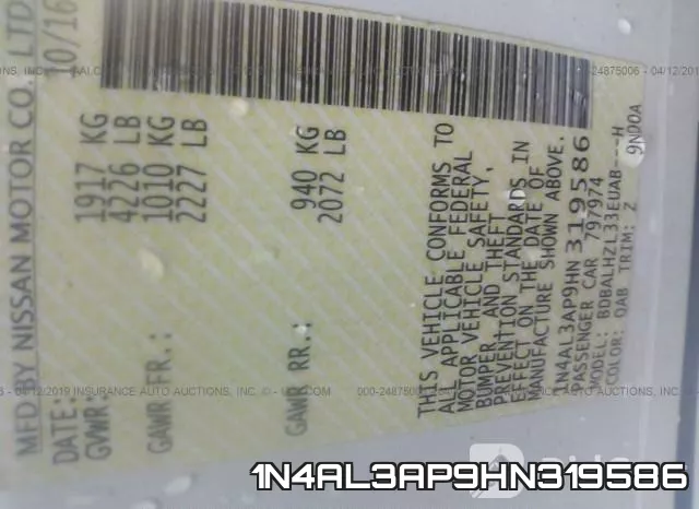 1N4AL3AP9HN319586 фото 10