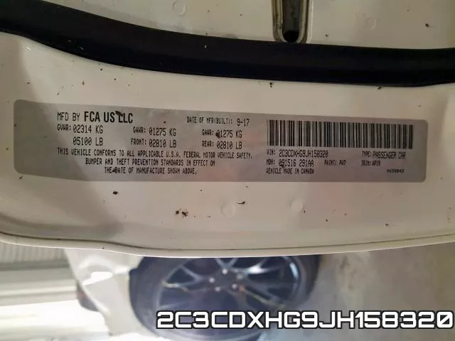 2C3CDXHG9JH158320 фото 2
