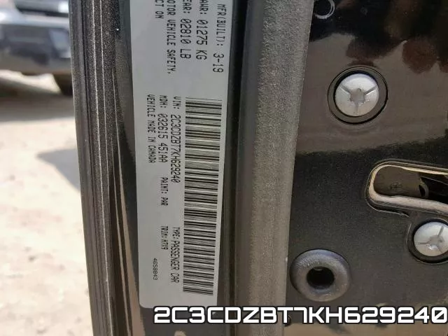 2C3CDZBT7KH629240 фото 2