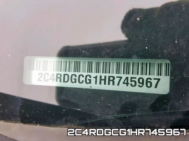 2C4RDGCG1HR745967 фото 2