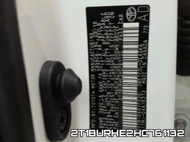2T1BURHE2HC761132 фото 2