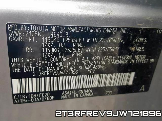 2T3RFREV9JW721896 фото 2