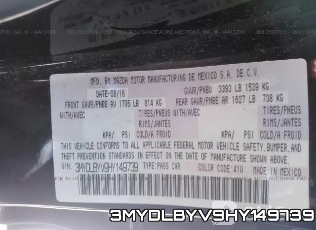 3MYDLBYV9HY149739 фото 10
