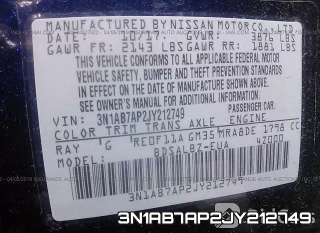 3N1AB7AP2JY212749 фото 10