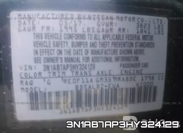 3N1AB7AP3HY324129 фото 10