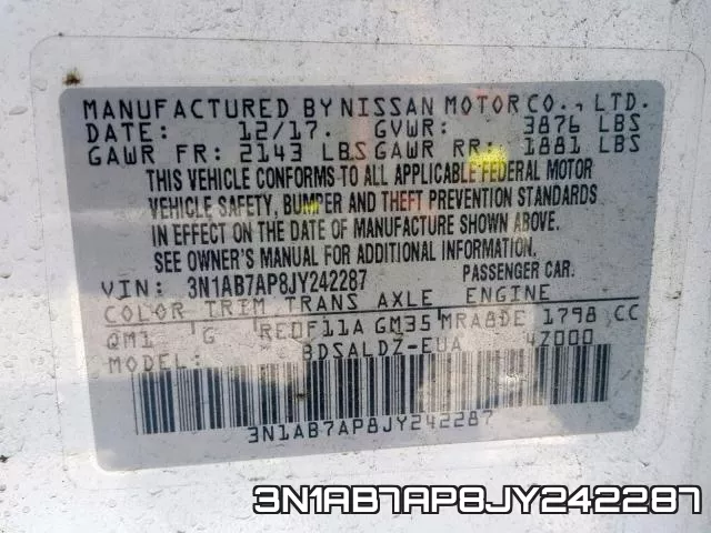 3N1AB7AP8JY242287 фото 2