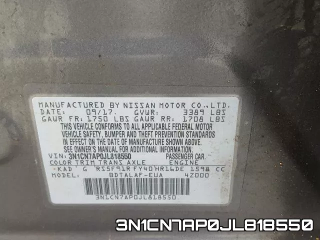 3N1CN7AP0JL818550 фото 2