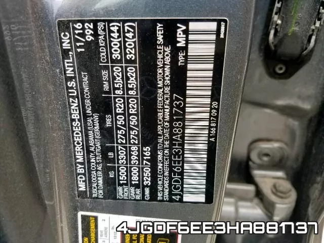 4JGDF6EE3HA881737 фото 2