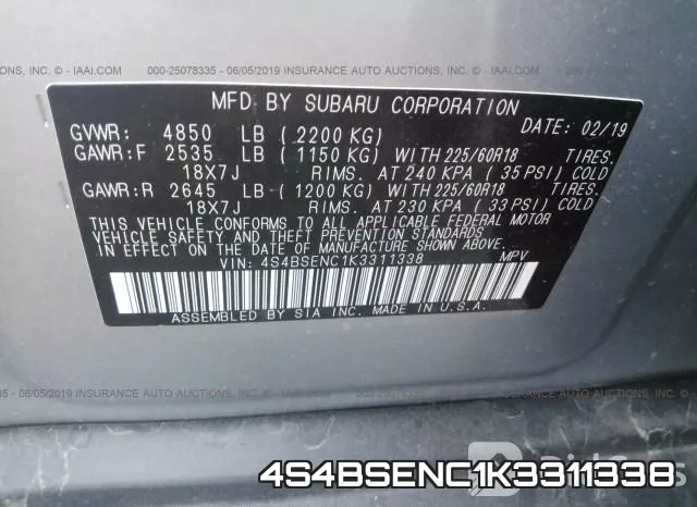 4S4BSENC1K3311338 фото 9
