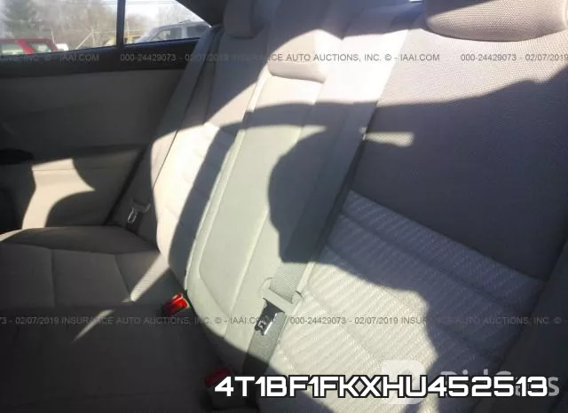 4T1BF1FKXHU452513 фото 9