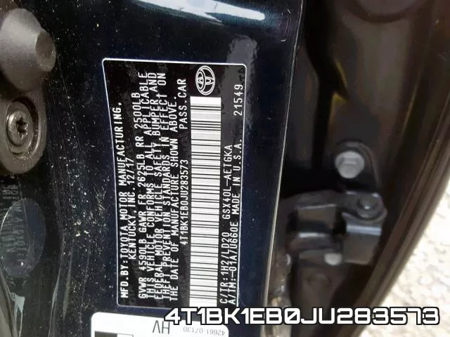 4T1BK1EB0JU283573 фото 2
