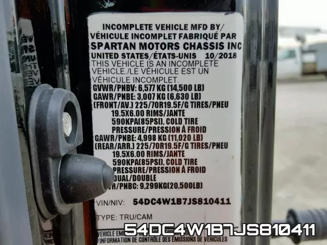 54DC4W1B7JS810411 фото 2