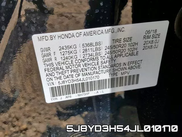 5J8YD3H54JL010170 фото 2