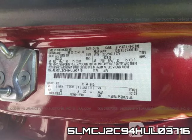 5LMCJ2C94HUL03716 фото 10