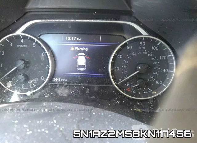 5N1AZ2MS8KN117456 фото 8