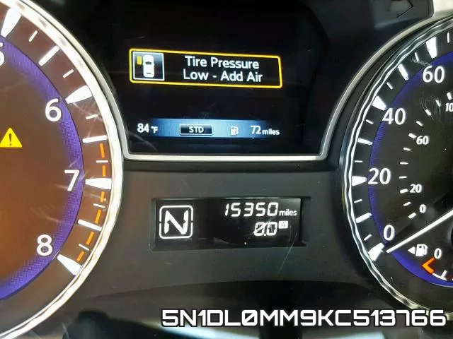 5N1DL0MM9KC513766 фото 9