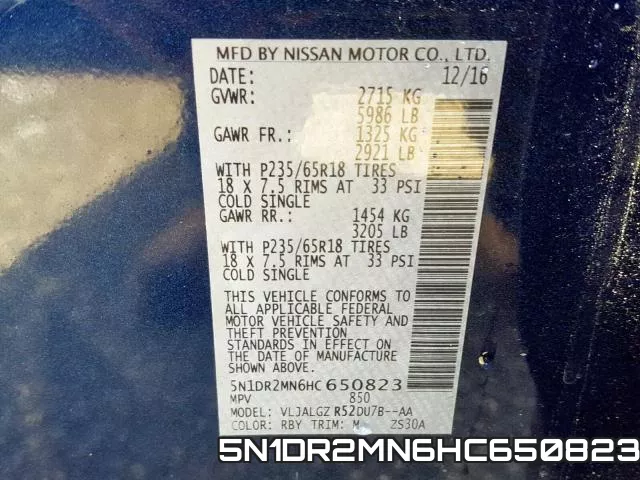 5N1DR2MN6HC650823 фото 2