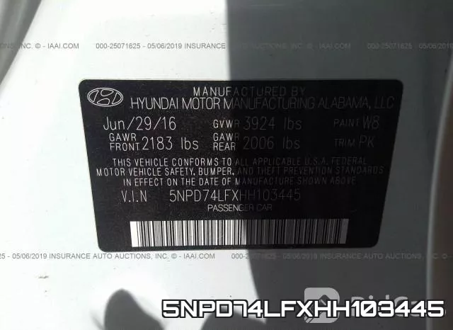 5NPD74LFXHH103445 фото 10