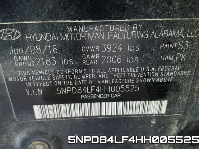 5NPD84LF4HH005525 фото 2