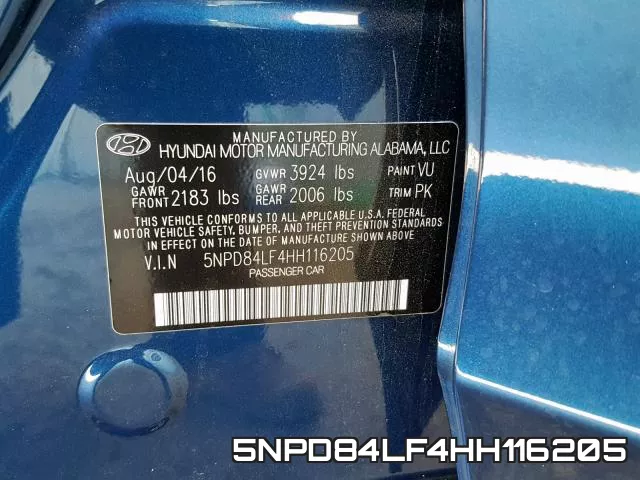 5NPD84LF4HH116205 фото 2