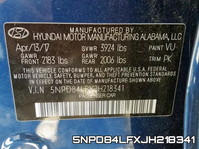 5NPD84LFXJH218341 фото 2
