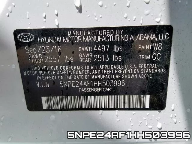 5NPE24AF1HH503996 фото 2